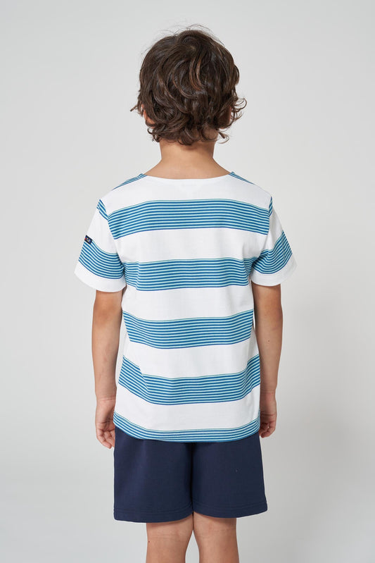 Marseille striped cotton short-sleeved T-shirt (OUTLET) SS25