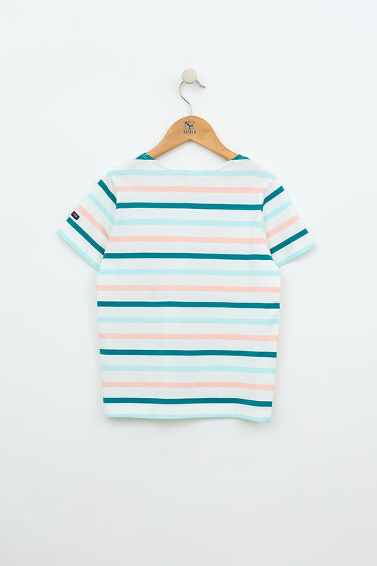 Camiseta marsellesa a rayas de algodón unisex