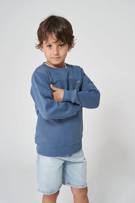 Cotton jersey with surf illustration