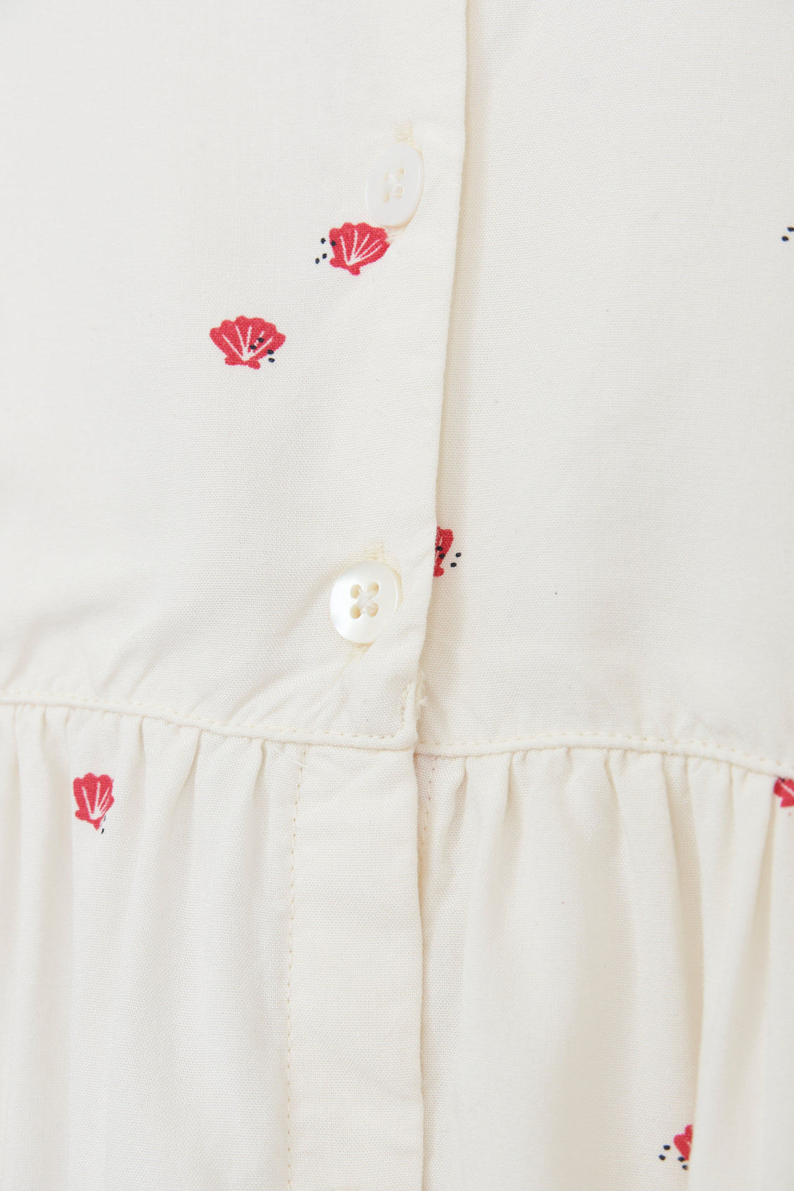 Viscose dress printed with sailor motifs