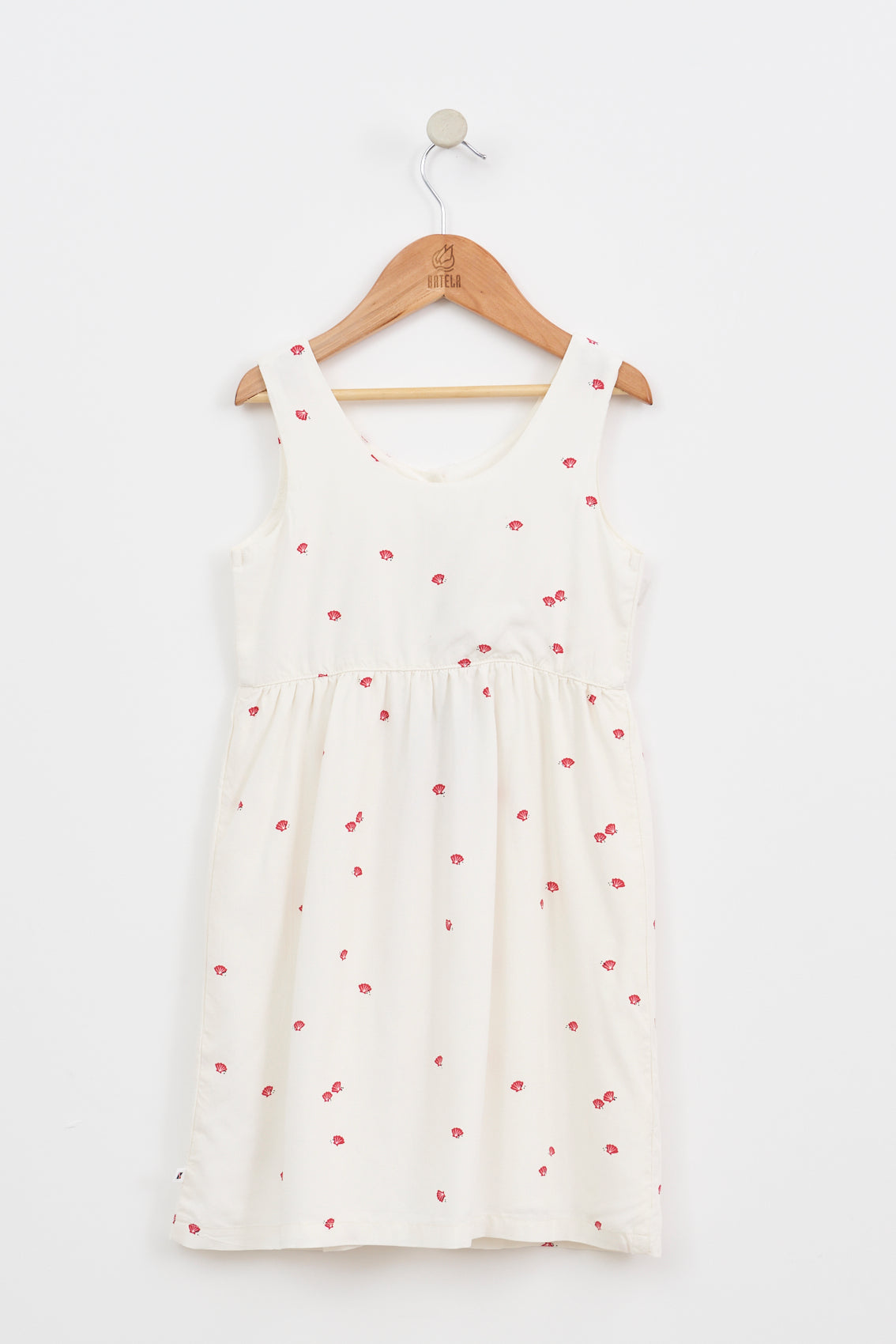 Viscose dress printed with sailor motifs