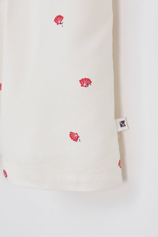 Robe fluide imprimée boutonnée
