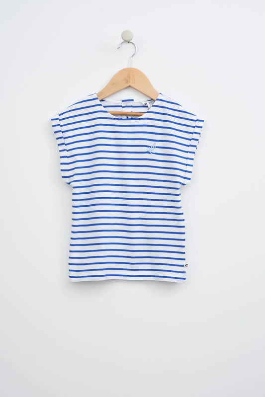 Thin striped short sleeve t-shirt