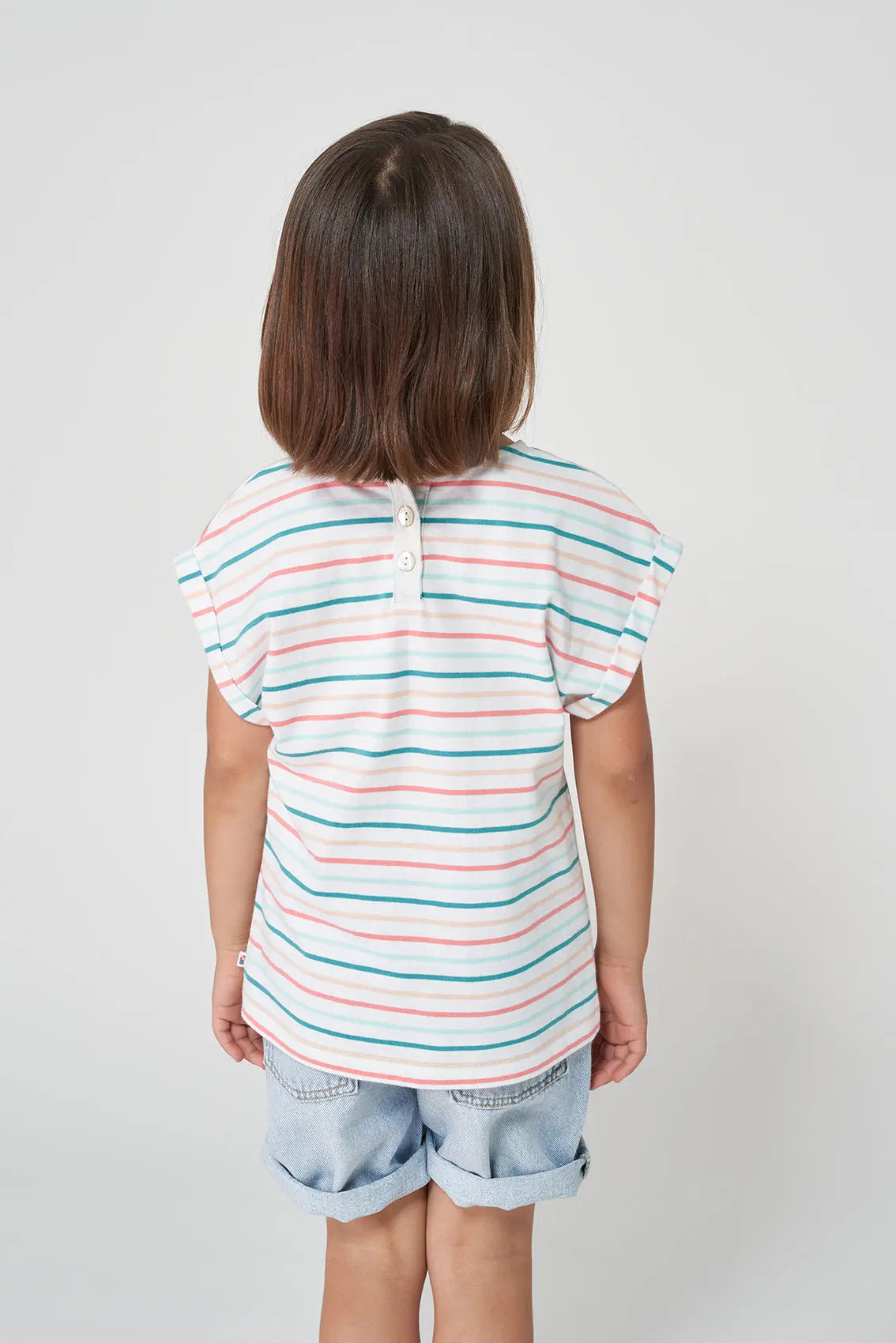 Thin striped short sleeve t-shirt