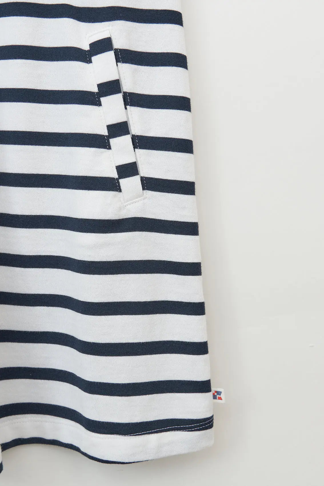 Robe marinière à  manches courtes rayée en jersey