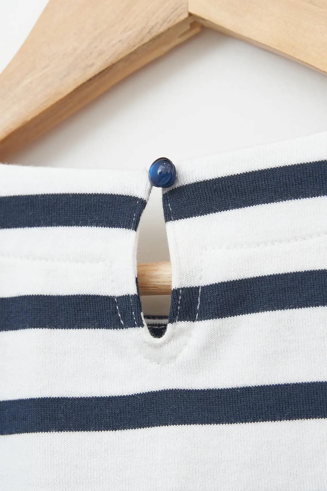 Robe marinière à  manches courtes rayée en jersey