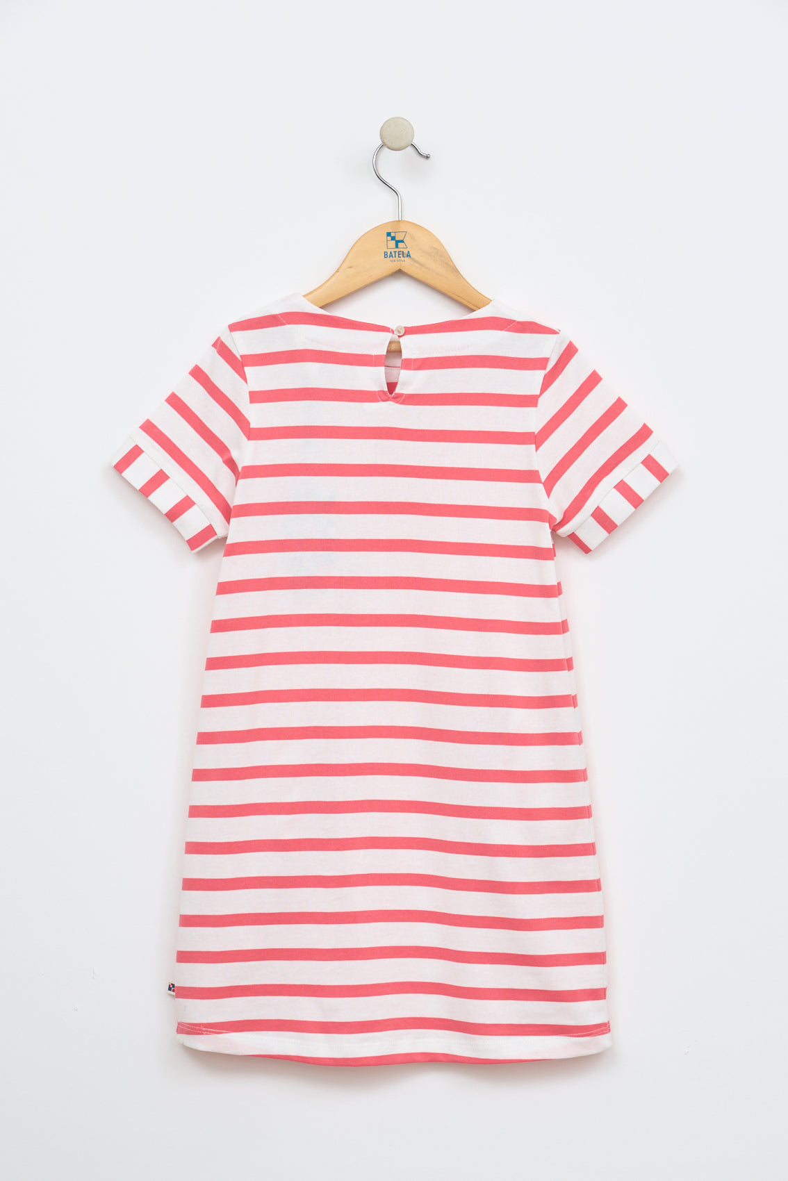 Robe marinière à  manches courtes rayée en jersey