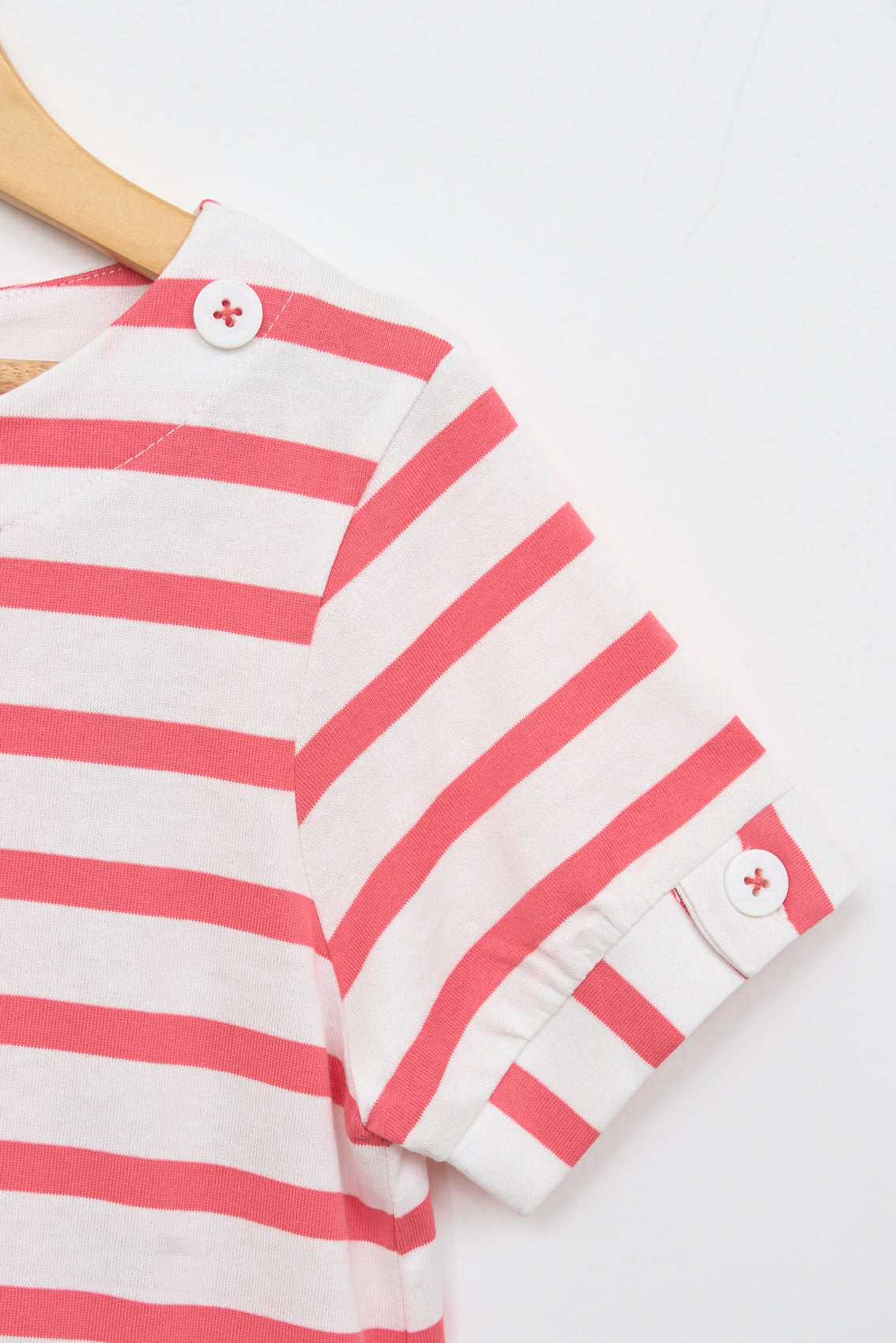 Robe marinière à  manches courtes rayée en jersey