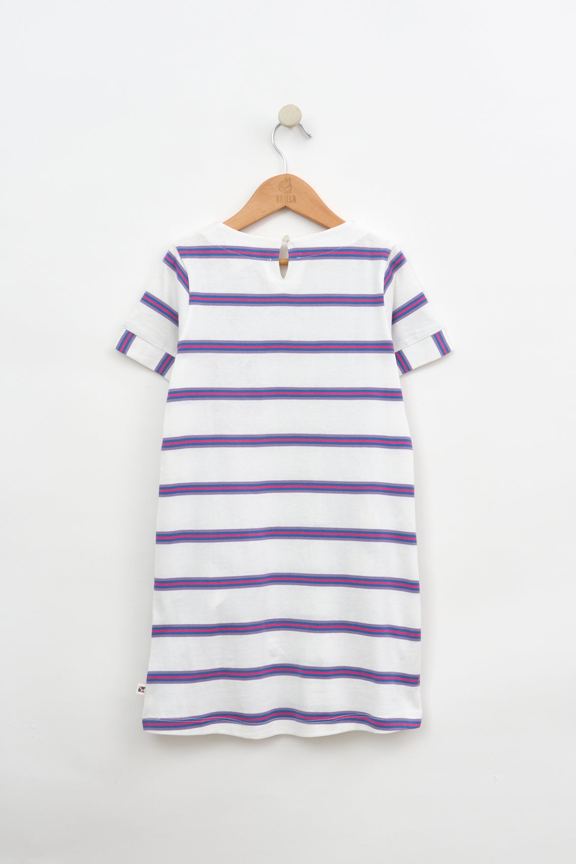 Robe marinière à  manches courtes rayée en jersey