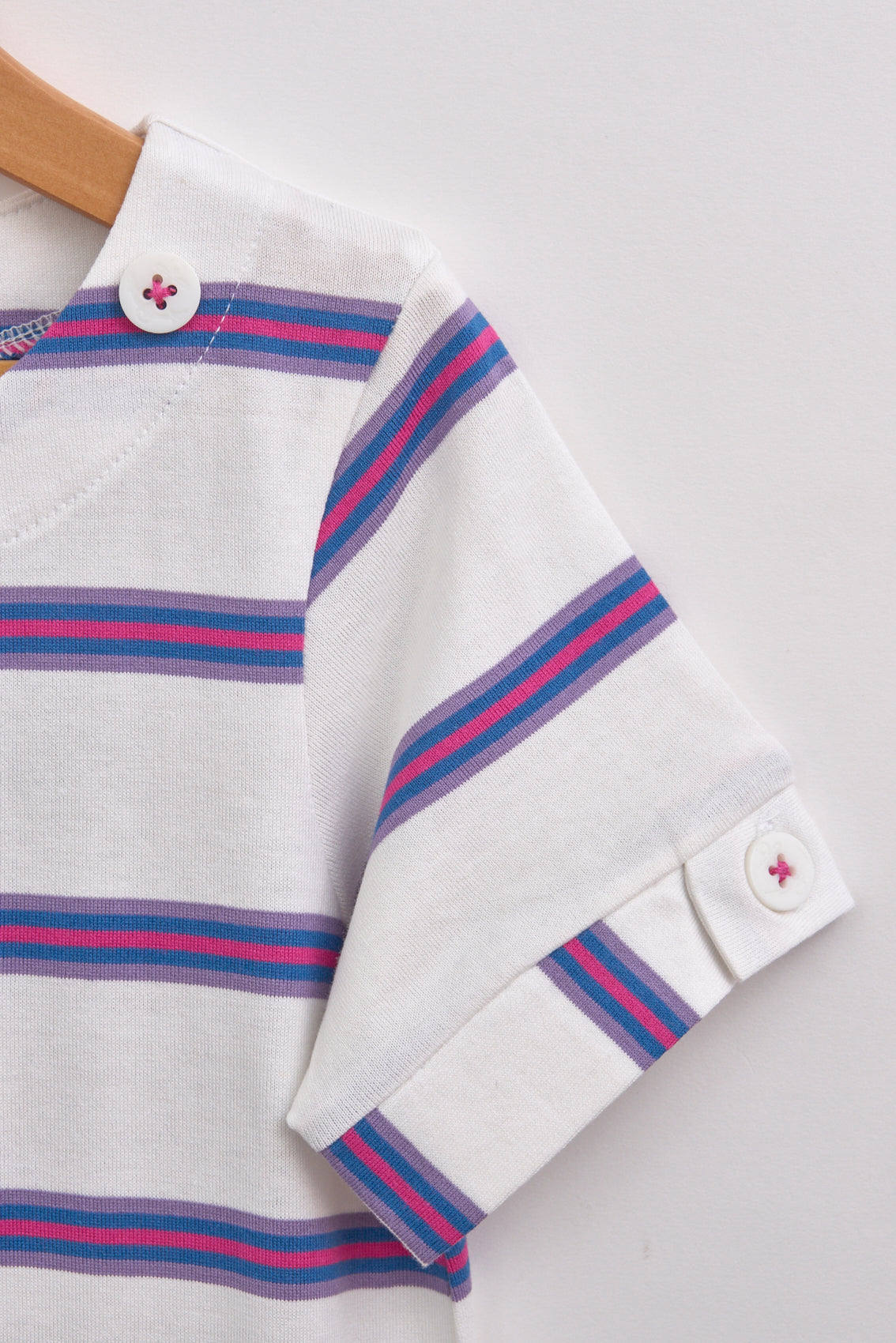 Robe marinière à  manches courtes rayée en jersey