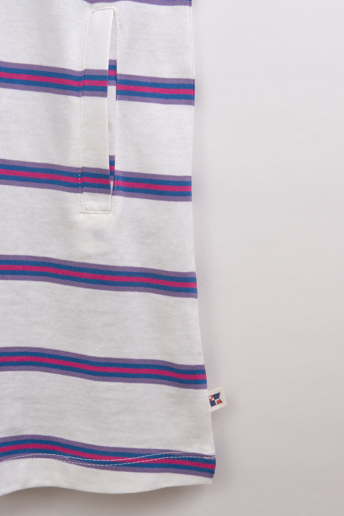 Robe marinière à  manches courtes rayée en jersey