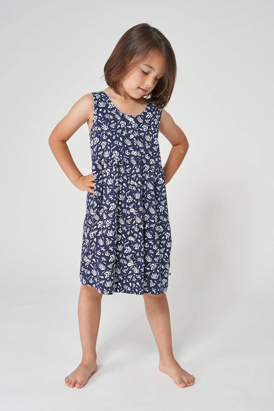 Robe fluide imprimée boutonnée