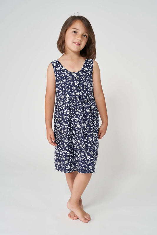 Robe fluide imprimée boutonnée