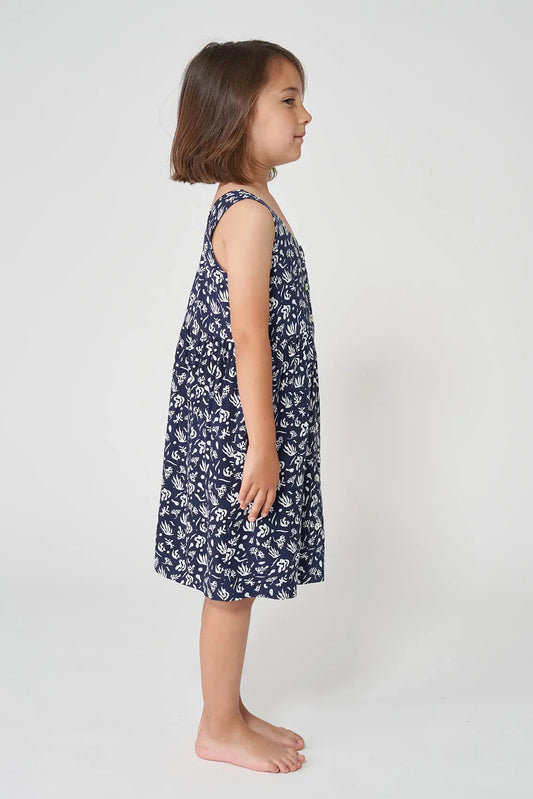 Robe fluide imprimée boutonnée