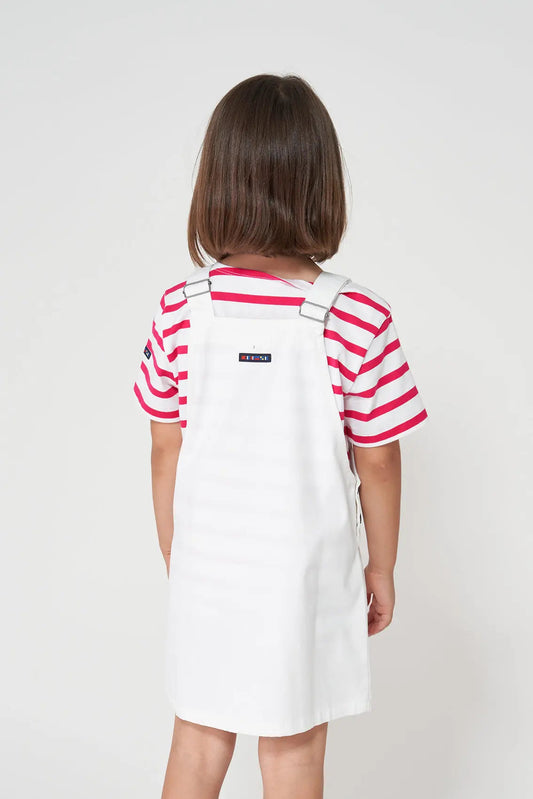 Cotton and spandex strapless dress
