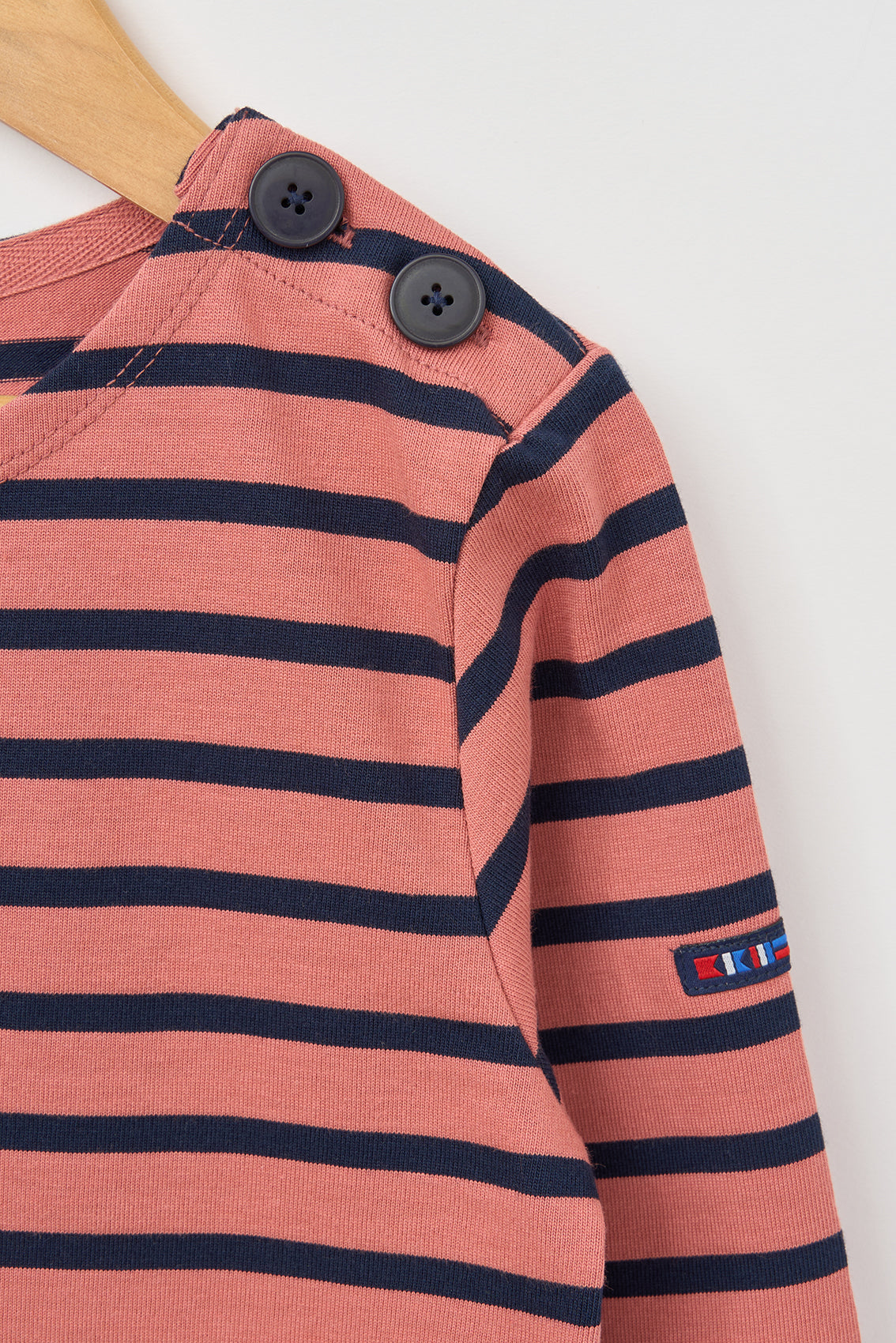 Kids’ long-sleeved striped sailor top