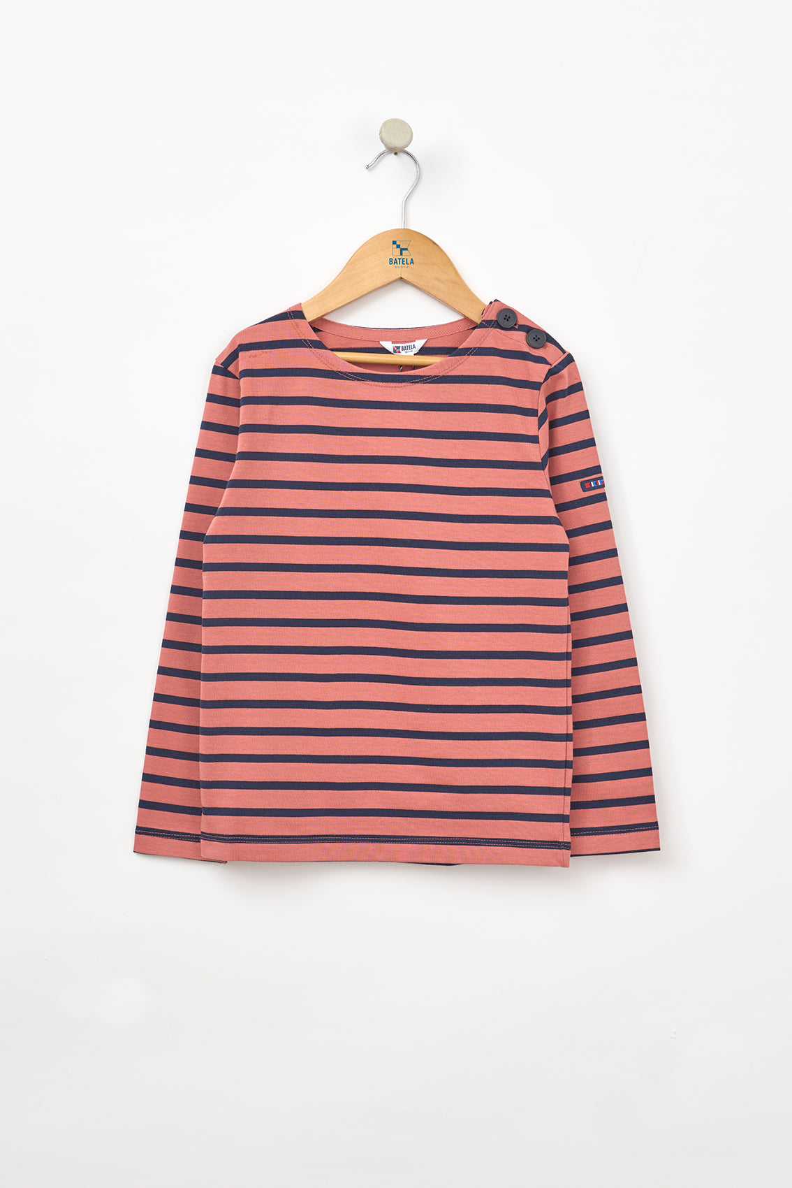 Kids’ long-sleeved striped sailor top