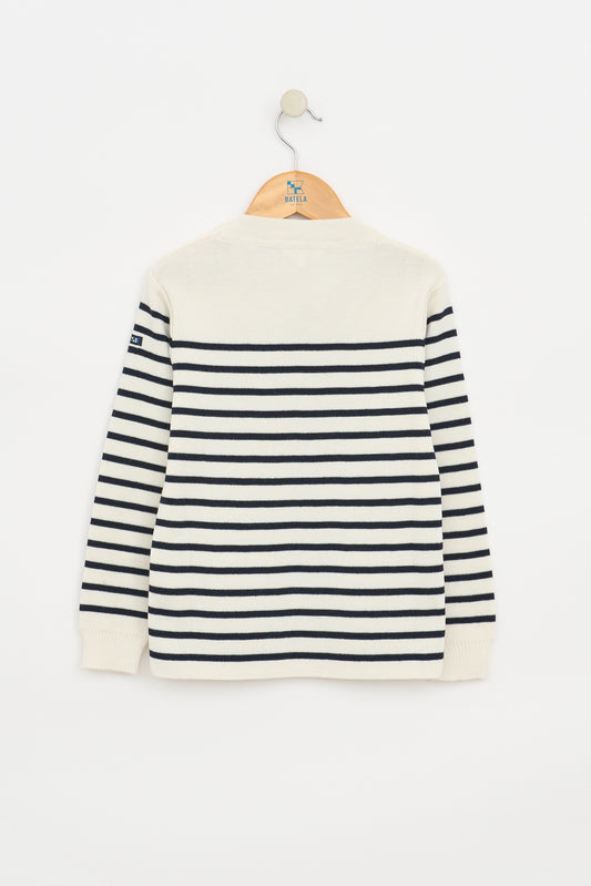 Jersey de lana rayas marineras niños