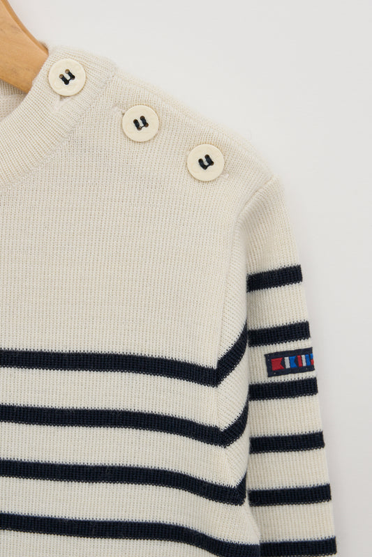 Jersey de lana rayas marineras niños