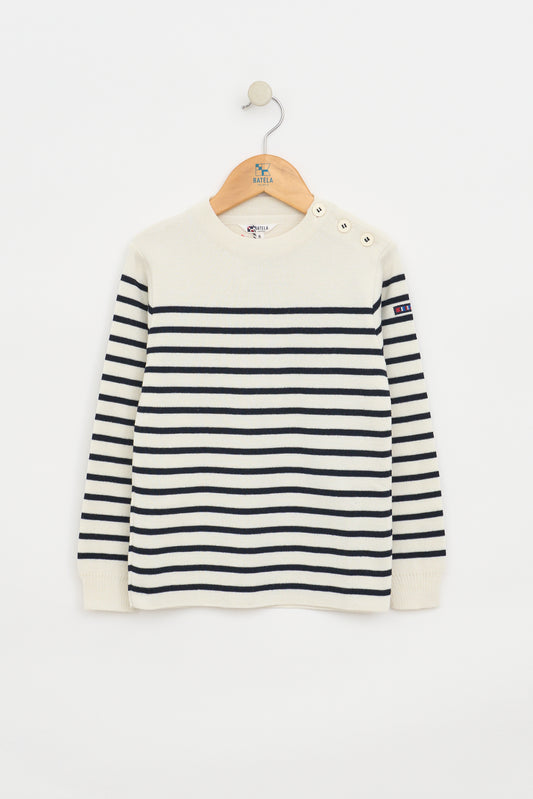 Jersey de lana rayas marineras niños