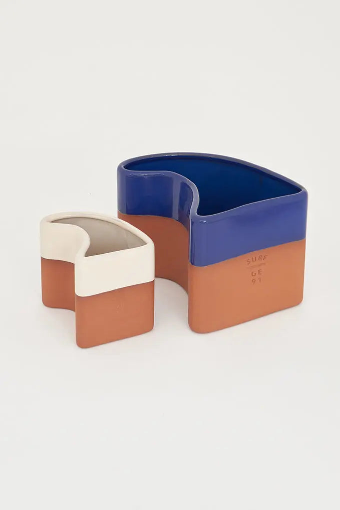 Ola decorativa de cerámica pequeña Batela Deco 2024