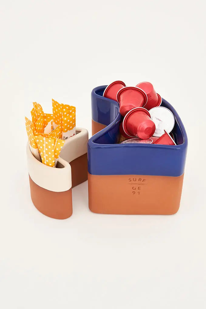 Ola decorativa de cerámica pequeña Batela Deco 2024