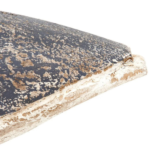 Pájaro con base de madera. Pintado en tonos blancos y grises - D2252 Decoración Náutica Batela