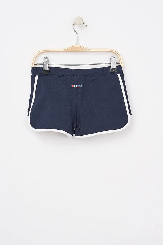 Striped cotton shorts