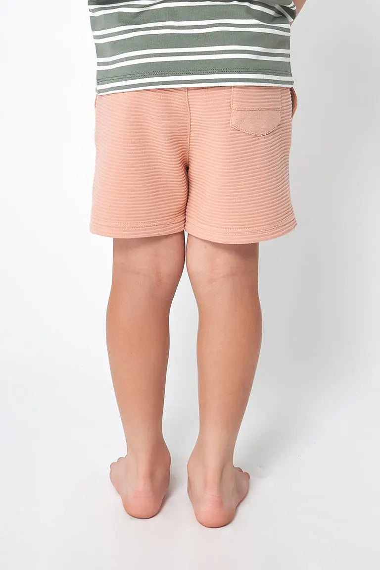 Terry boy's shorts with anchor