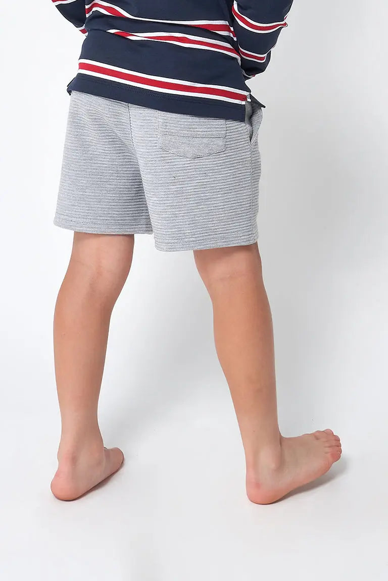 Terry boy's shorts with anchor