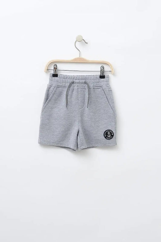Terry boy's shorts with anchor