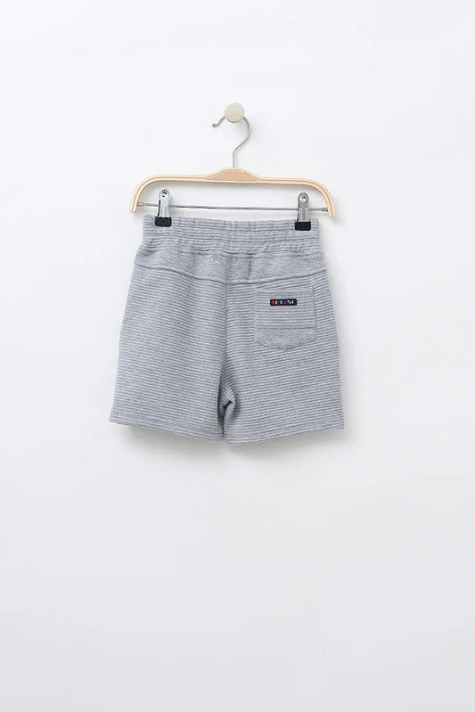 Terry boy's shorts with anchor