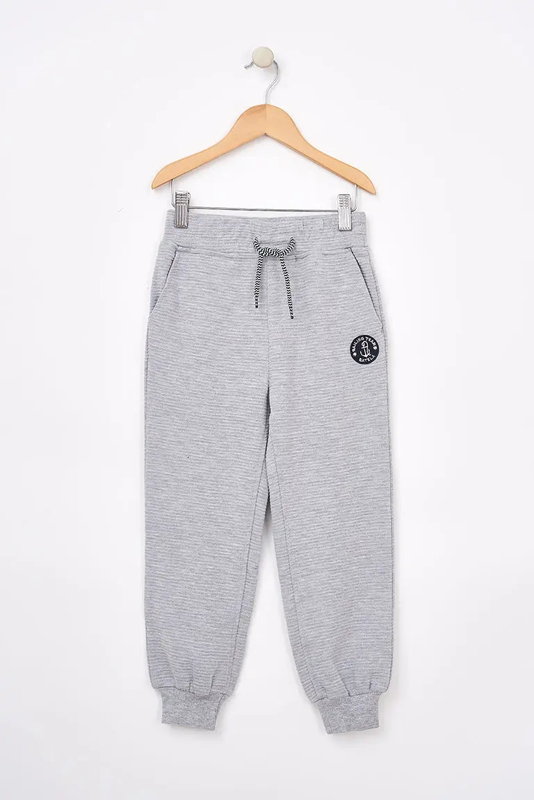Boys' terry trousers with anchor