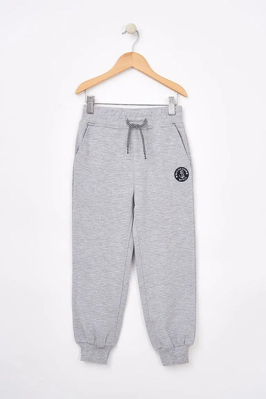Boys' terry trousers with anchor