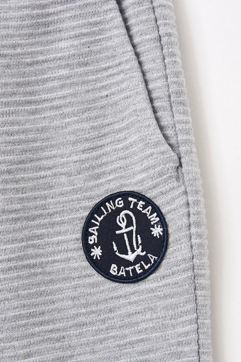 Boys' terry trousers with anchor