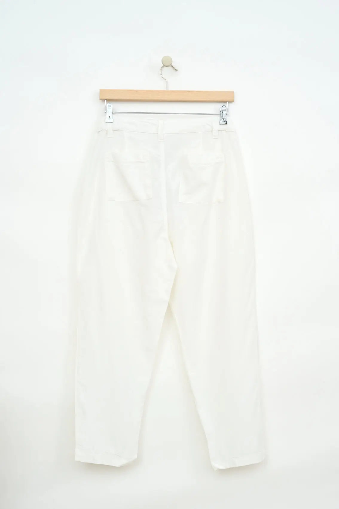 Tencel pants with elastic waistband