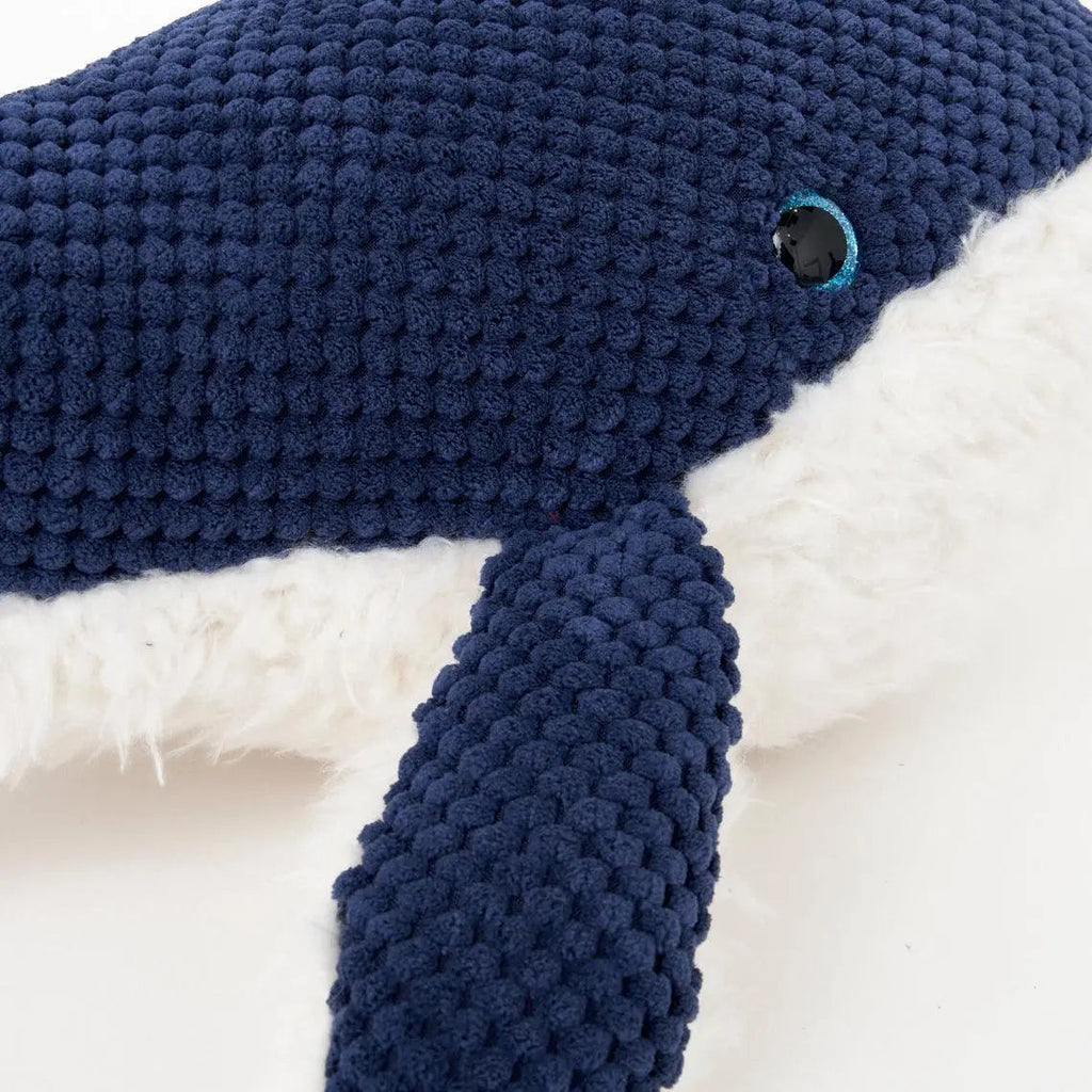 Peluche de ballena blanco y azul de 50 cm - D2274 Batela