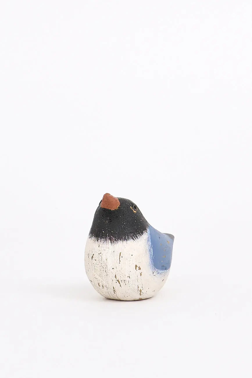 pájaro de madera con toque envejecido