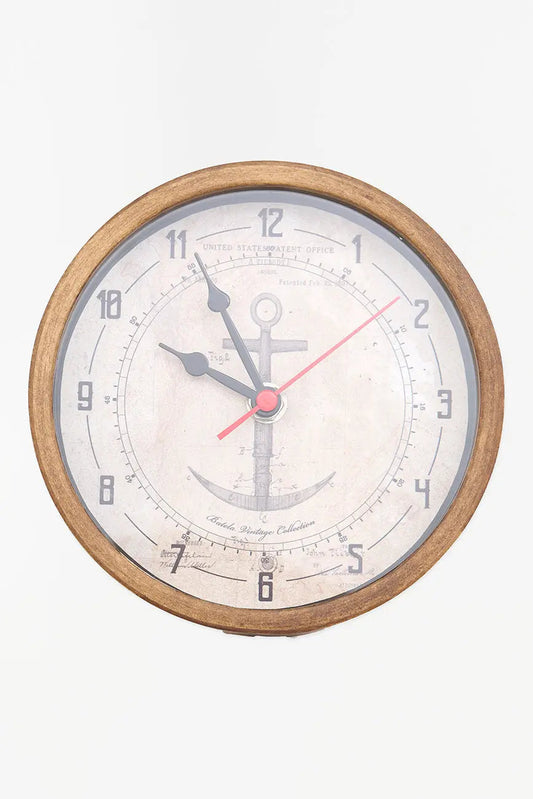 Petite horloge de table avec ancre