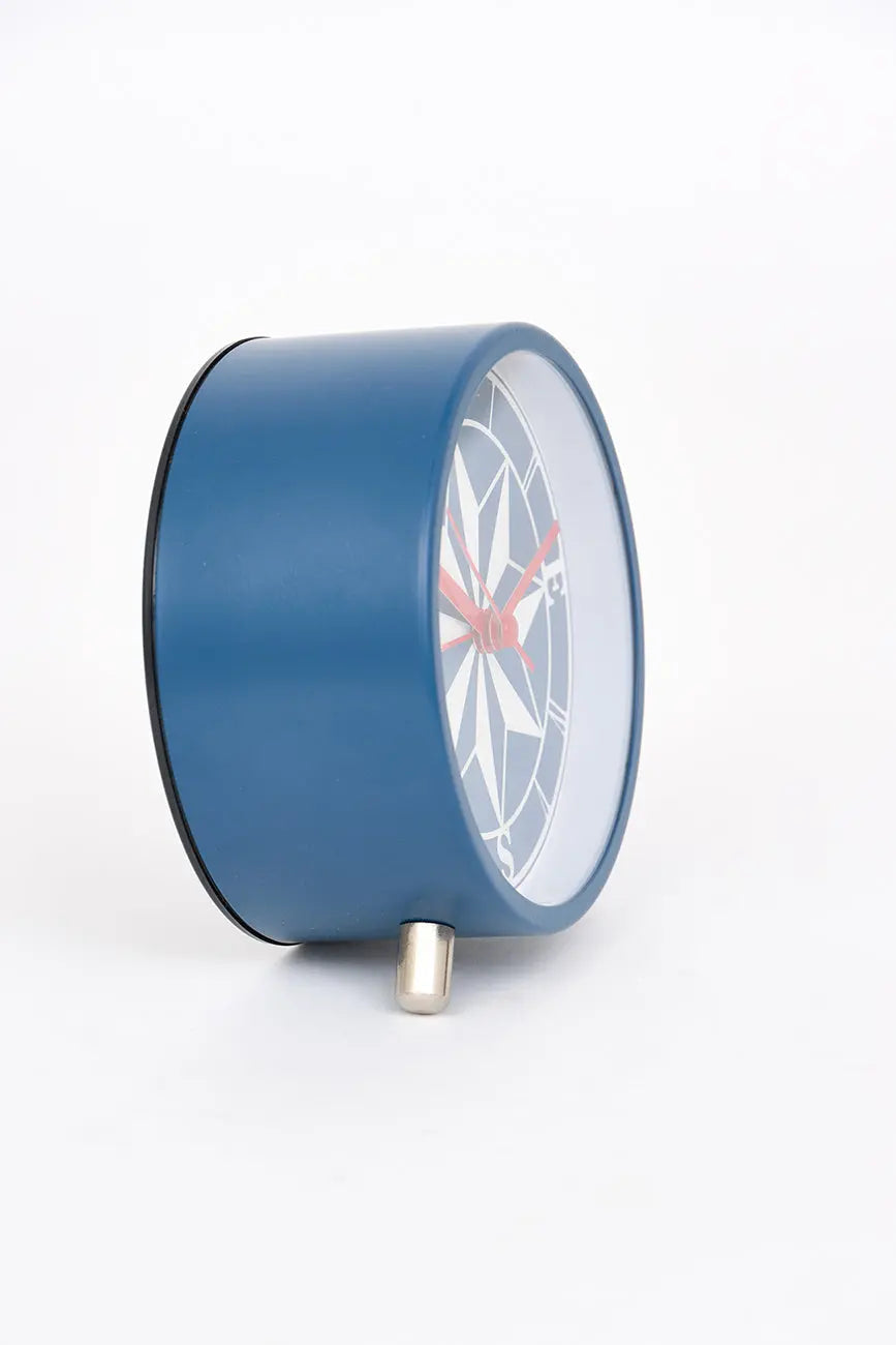 Small wind rose table clock