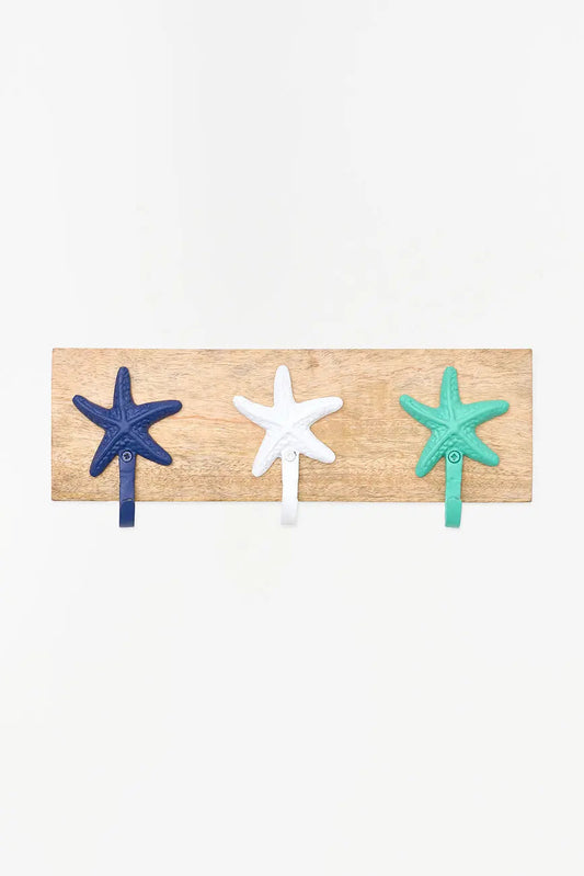 Perchero con tres colgadores estrellas de mar
