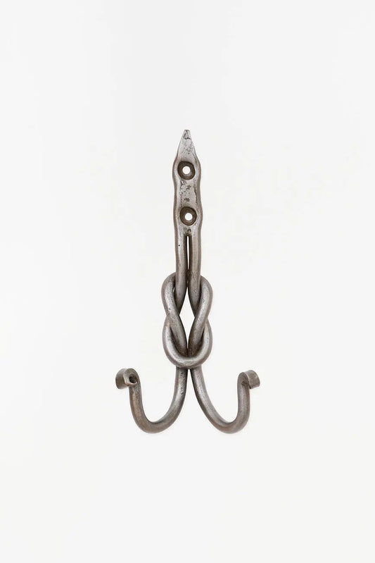 Perchero de metal con forma de nudo marinero