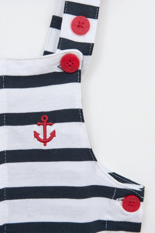 Peto de bebé con detalles marineros