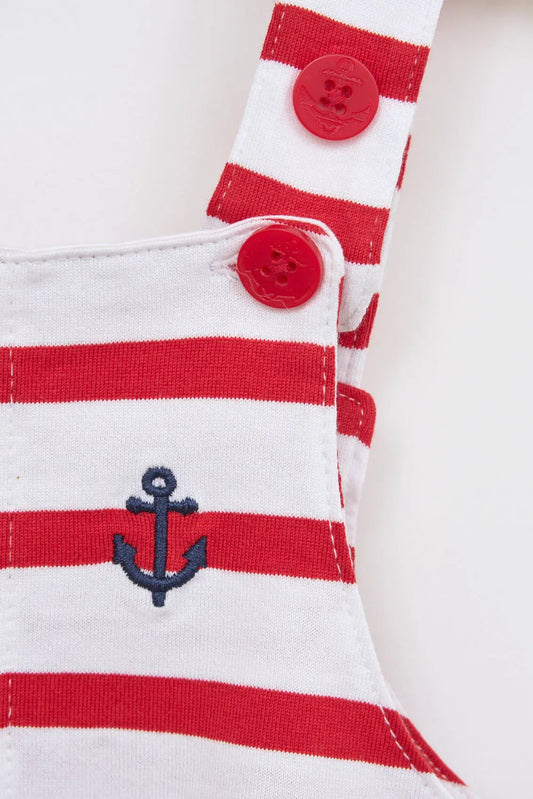 Peto de bebé con detalles marineros