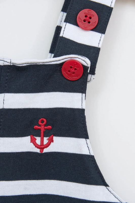 Peto de bebé con detalles marineros