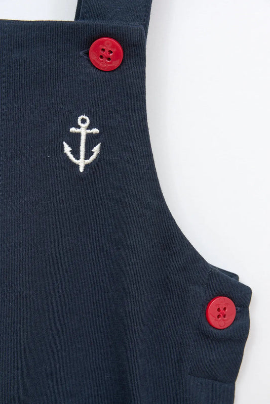 Peto de bebé con detalles marineros