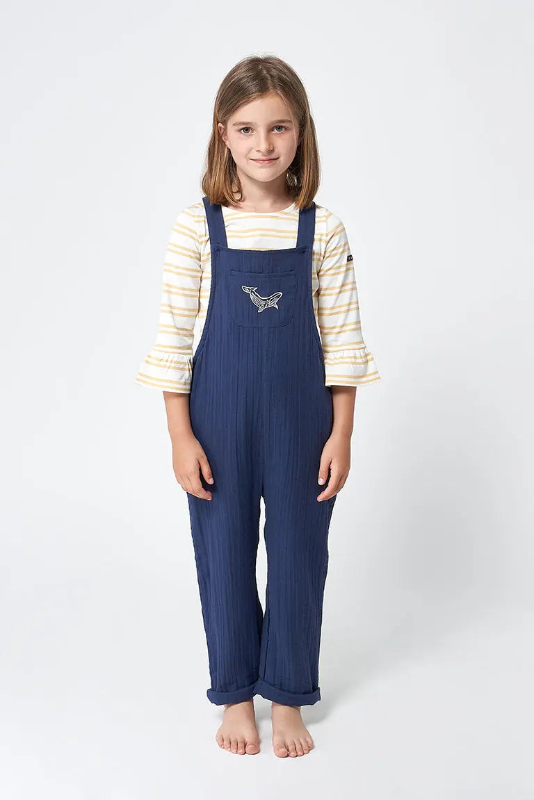 Girl's dungarees with front pocket