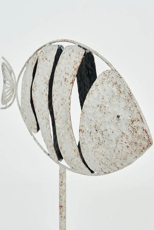 Pez de hojalata con base beis Batela Deco 2024