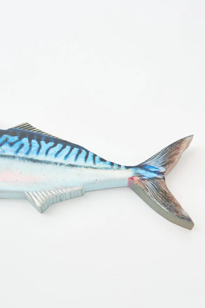 Pez de madera pintado a mano para pared