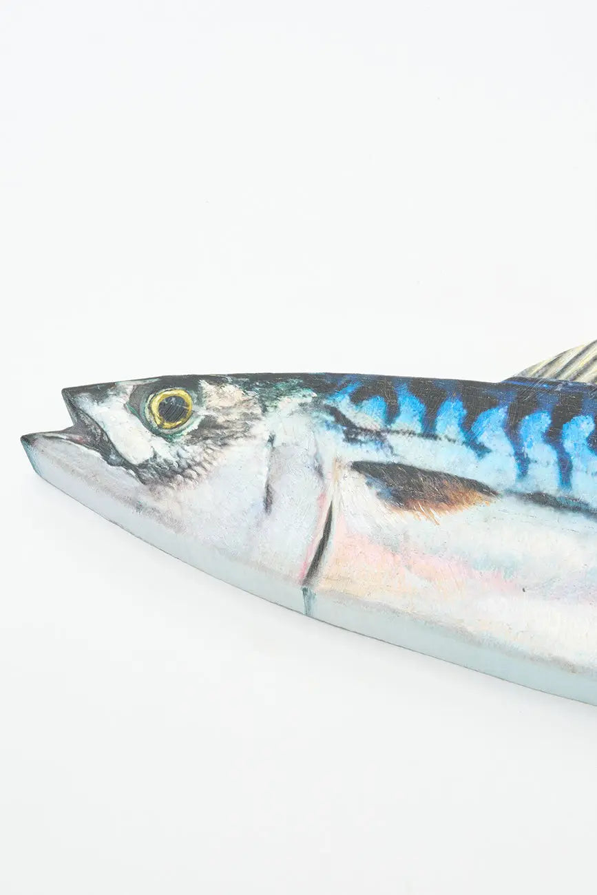 Hand-painted wooden fish for wall